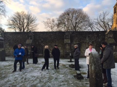 Early Easter morning in the Auld Kirk Yard